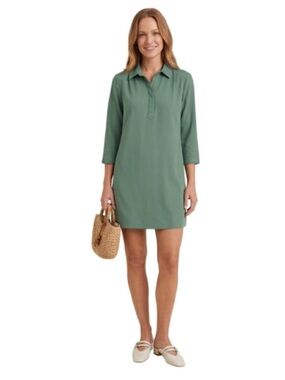 Tuckernuck Pomander Place “Polly” Cotton Dress in Green Size Small New With Tags